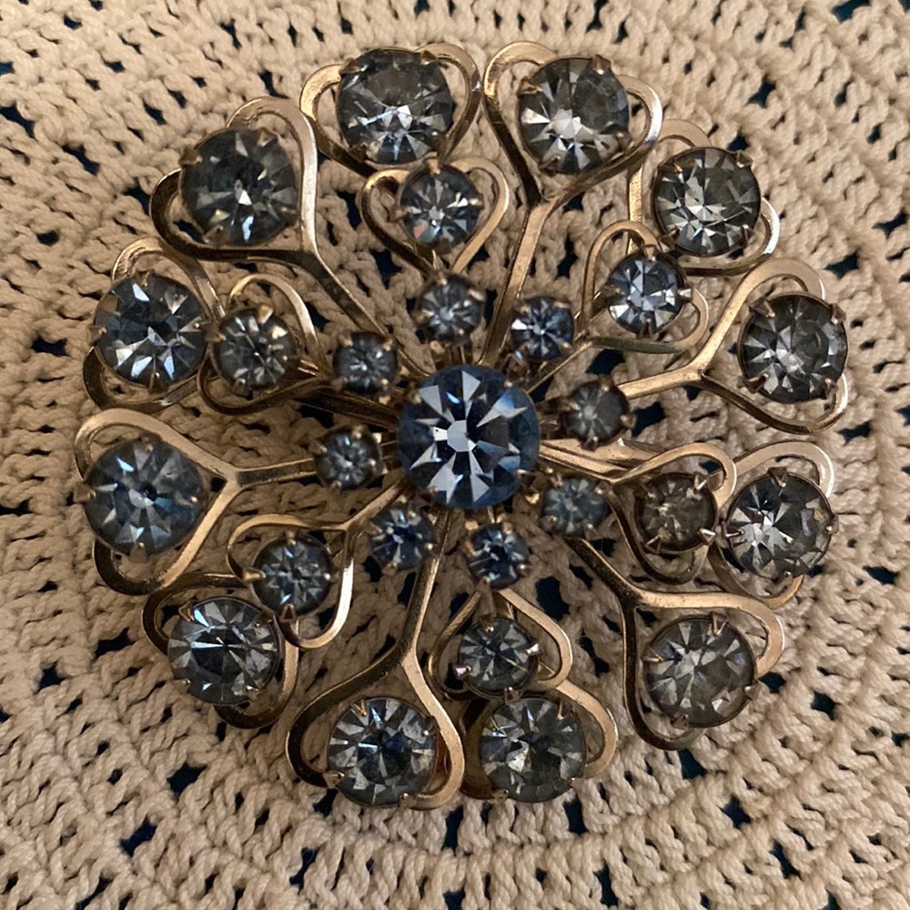 My Heart is Blue Ladies Vintage Brooch